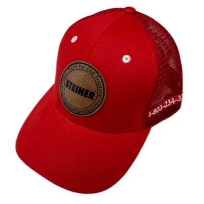 Red Mesh Cap, Steiner Tractor Parts, Inc. Baseball Hat