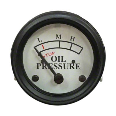 Oil Pressure Gauge (0-25 PSI) - Dash mounted, White Face
