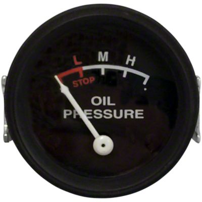 Oil Pressure Gauge (0-25 PSI) - Dash mounted, Black Face