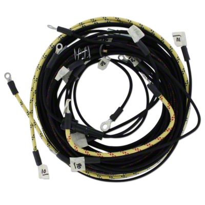 Restoration Quality Wiring Harness For Tractors Using 2 Wire Cut-Out Relay