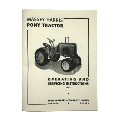 Operating and Service Instruction Manual: MH Pony