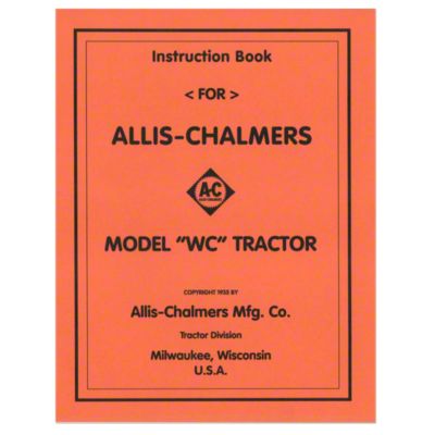 Operators Manual Reprint: AC WC (1935)