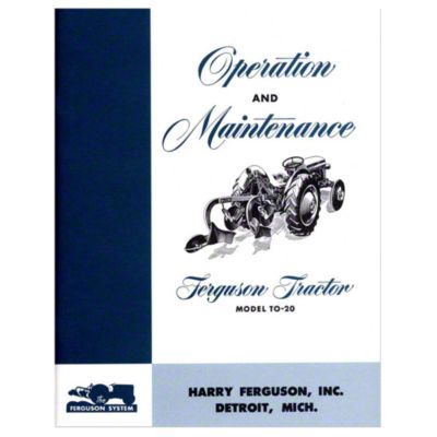 Ferguson TO20 Operation and Maintenance Manual