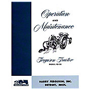 Ferguson TO20 Operation and Maintenance Manual