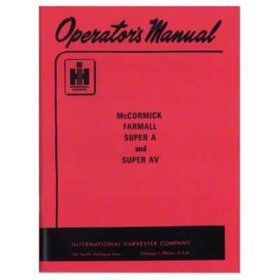 Operators Manual: Super A