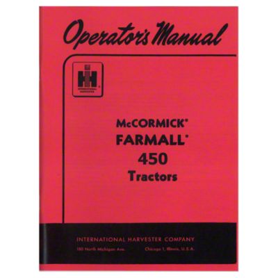Operators Manual: Farmall 450