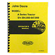 Operators Manual: Styled JD A (SN 584000 - 647999)