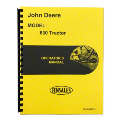 Operator Manual: JD 630