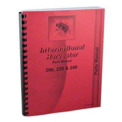 International 200, 230, 240 Parts Manual Reprint