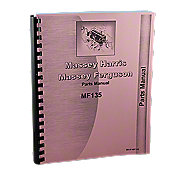 Massey Ferguson 135 Gas And Diesel Parts Manual