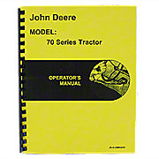 Operators Manual Reprint: JD 70 Gas