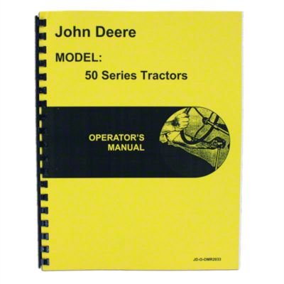 Operators Manual Reprint: JD 50