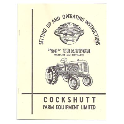 Operators Manual Reprint: Cockshutt 20
