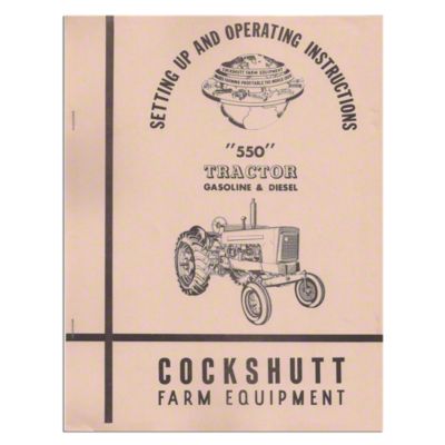 Operators Manual Reprint: Cockshutt 550