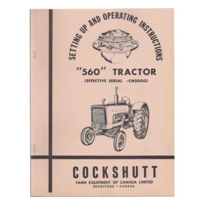 Operator Manual Reprint: Cockshutt 560