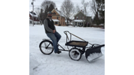 Cortland Man Builds, Uses Bicycle That Plows