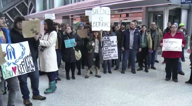 Impromptu Protest Turns into Celebration at Buffalo Niagara International Airport