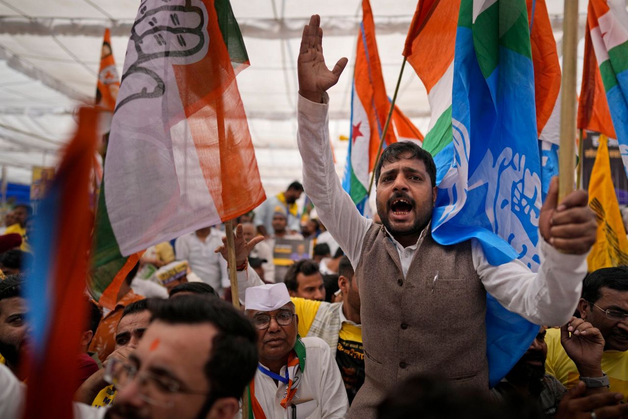 Thousands Rally In India S Capital As Opposition Bloc And Prime