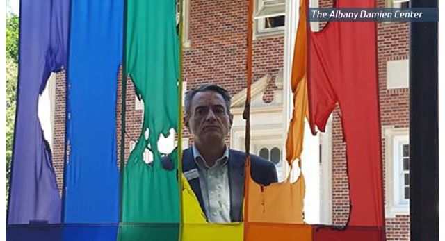 Vandals Set Fire to LGBT Flag at Albany HIV Center - TWC News