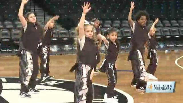 Fit Kids: Nets Kids Dancers Get Into a Healthy Groove