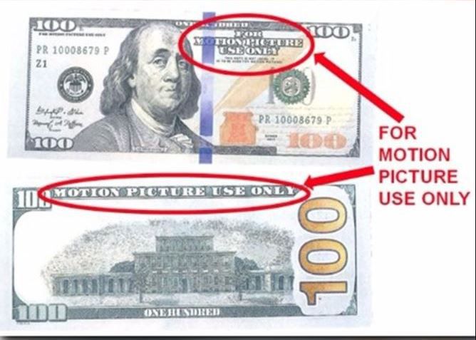 For motion picture' was written on fake $50 bill found in Marysville