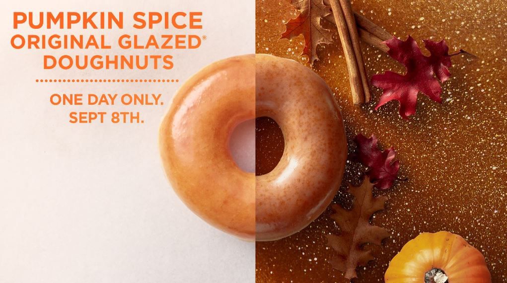 Krispy Kreme Brings Back Pumpkin Spice Doughnuts For One Day Only