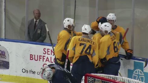 John Vogl on X: Sabres Heritage Classic jersey