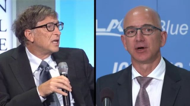 Image result for bill gates, Jeff Bezos photos