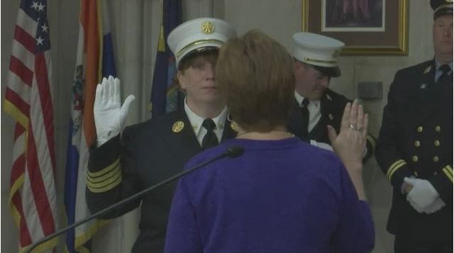 Albany Fire Department Promotions Include Highest-Ranking Woman in Dept. History - TWC News