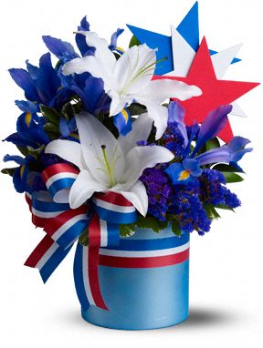 Vote Blue floral bouquet