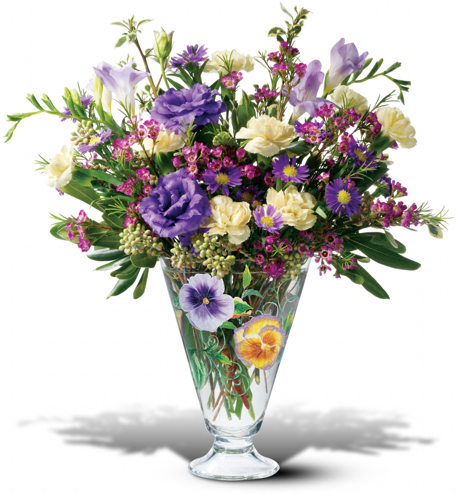 Teleflora's Painted Pansy Bouquet in Mansfield&nbsp;OH, Antique Rose Florist