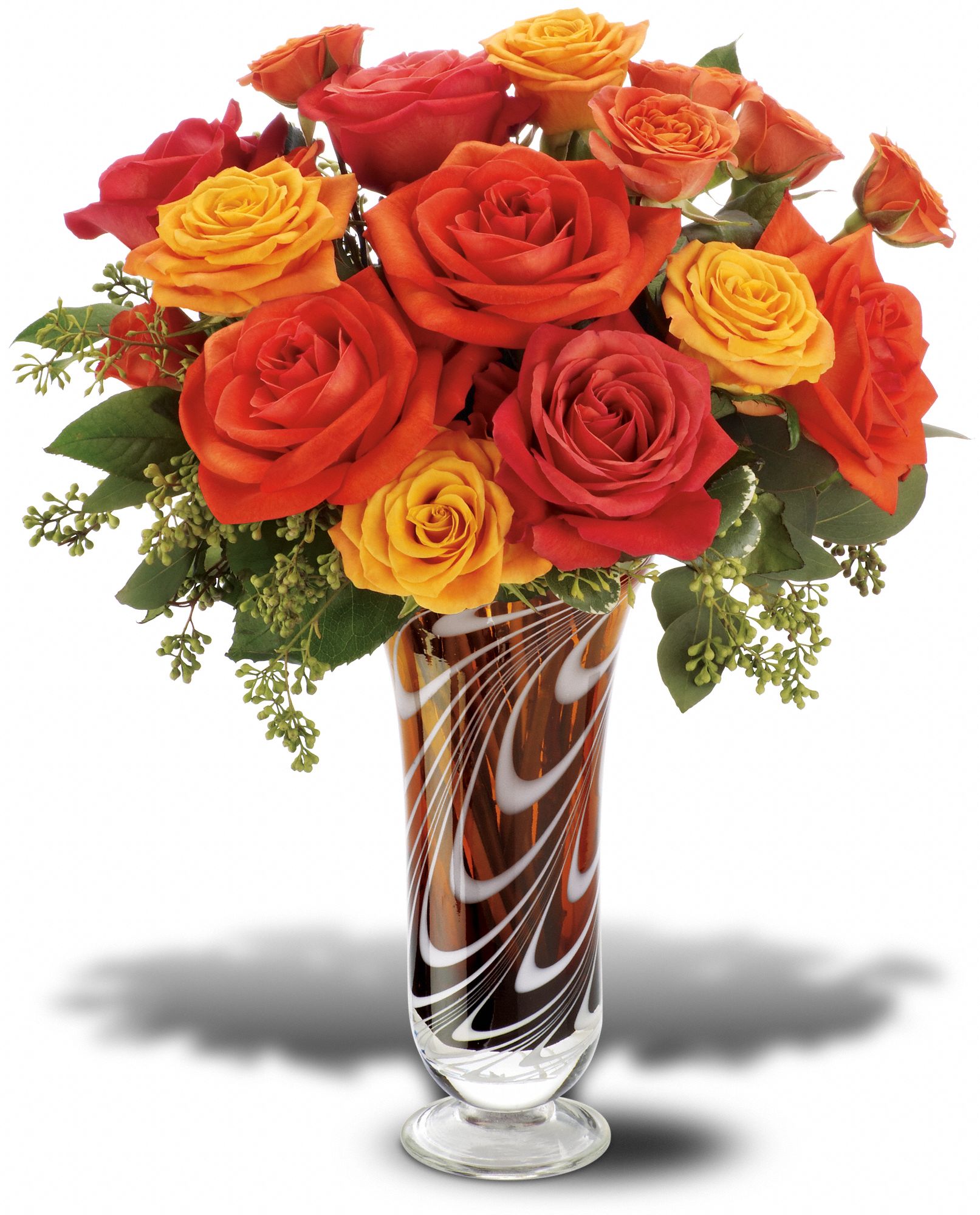 Teleflora's Swirls of Autumn Bouquet in Oklahoma City&nbsp;OK, Array of Flowers & Gifts