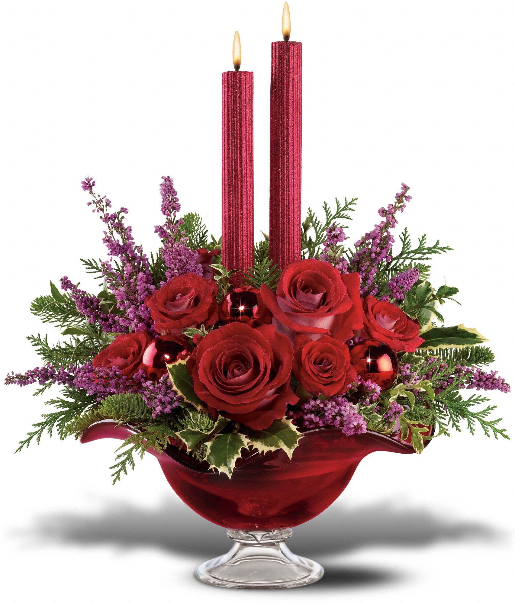 Teleflora's Crimson Christmas Bouquet, picture