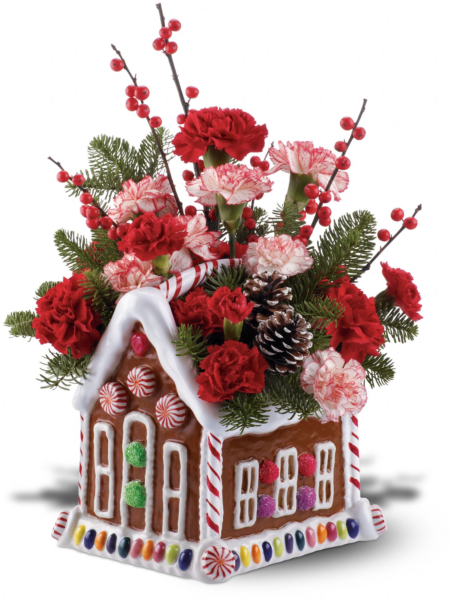 Teleflora's Gingerbread House Bouquet, picture