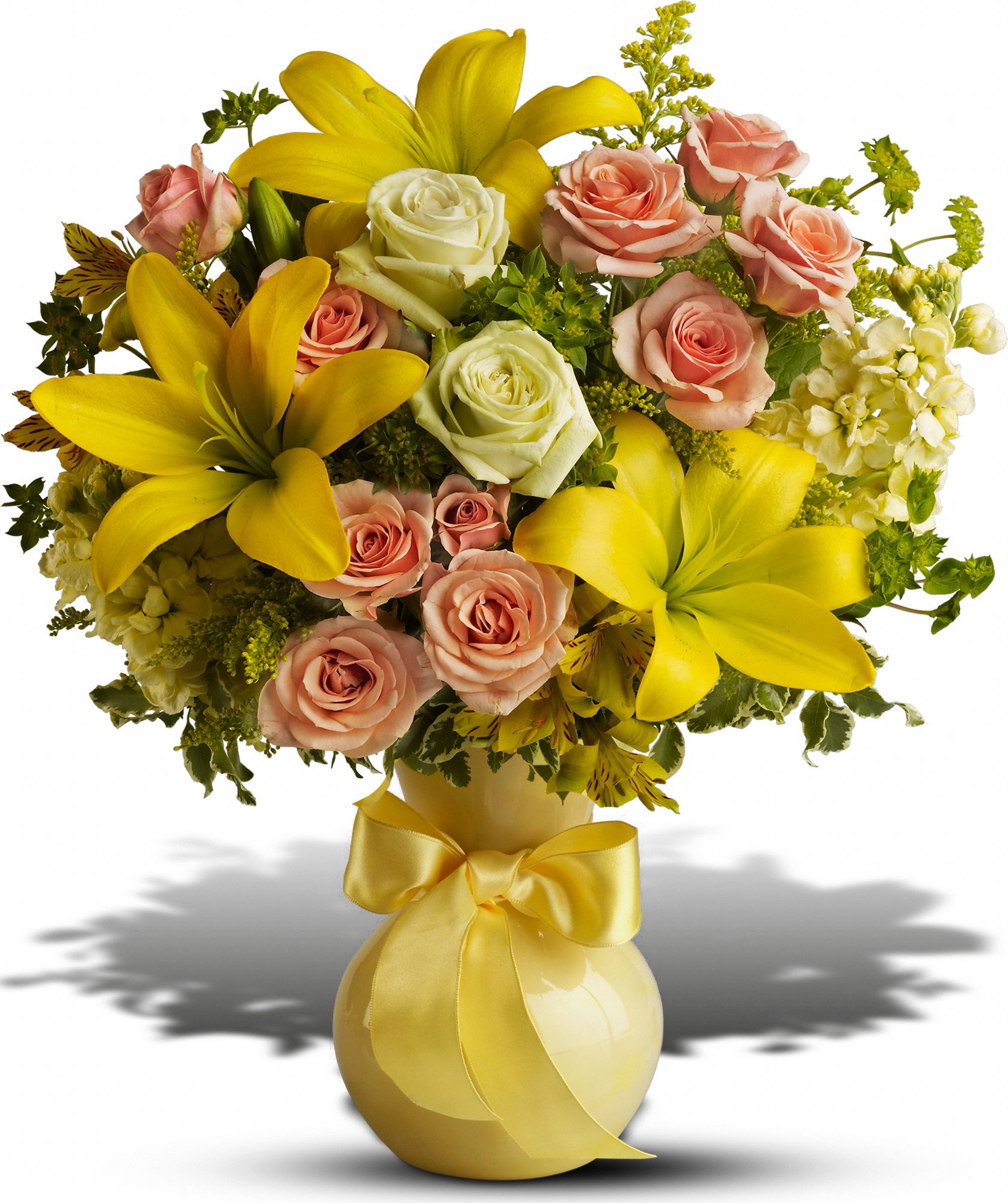 Teleflora's Sunny Smiles - delux Flowers - Deluxe