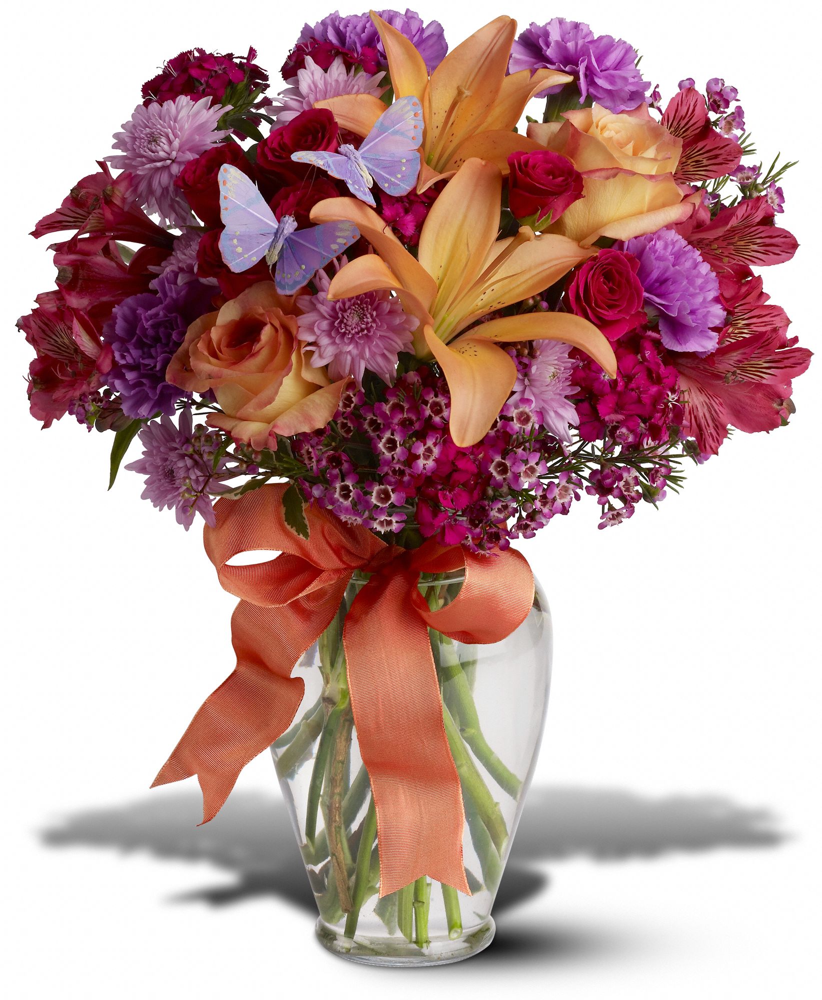 Mothers Day Flower Arrangement  Butterfly Blooms
