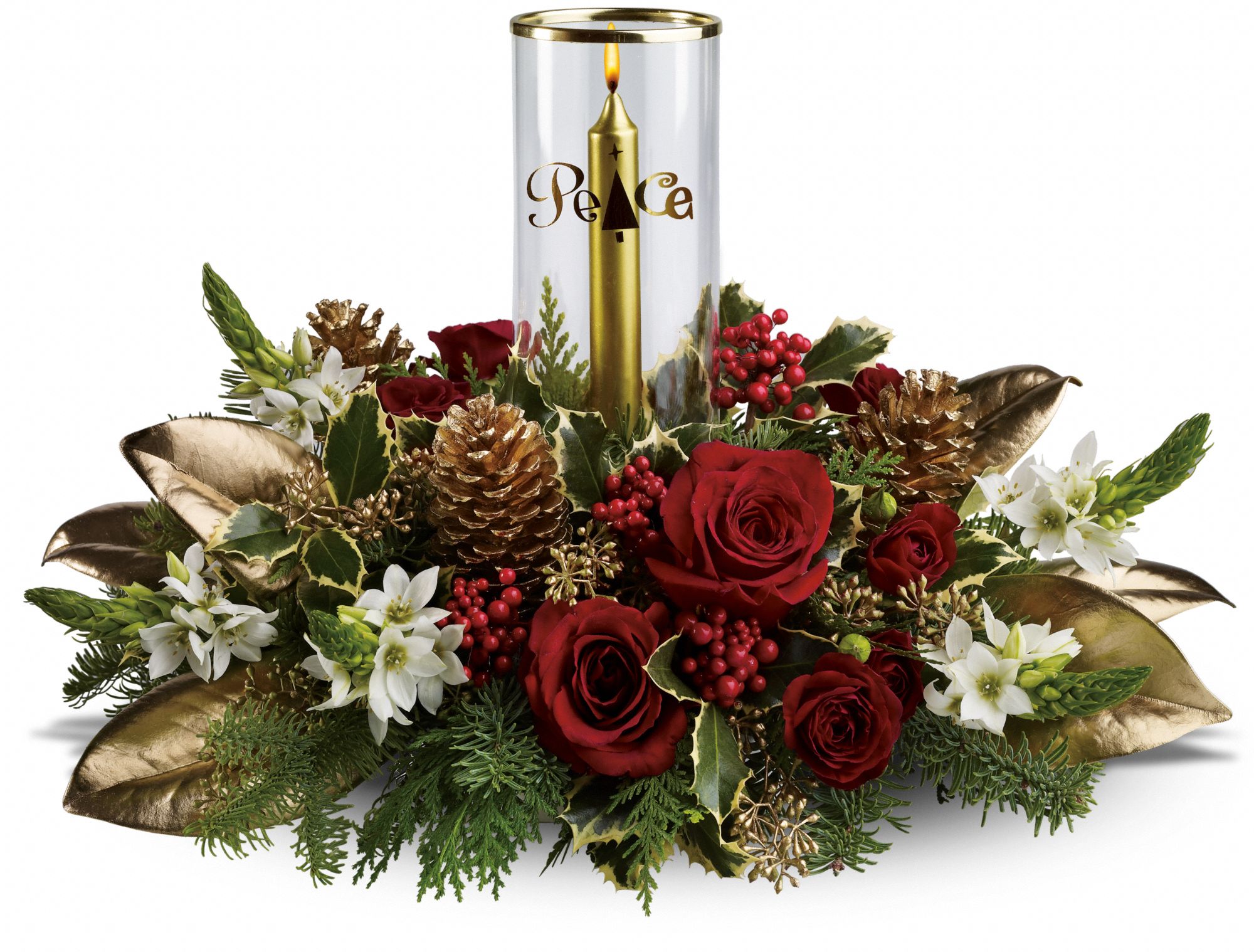 Teleflora's Golden Peace Bouquet Flowers - Deluxe