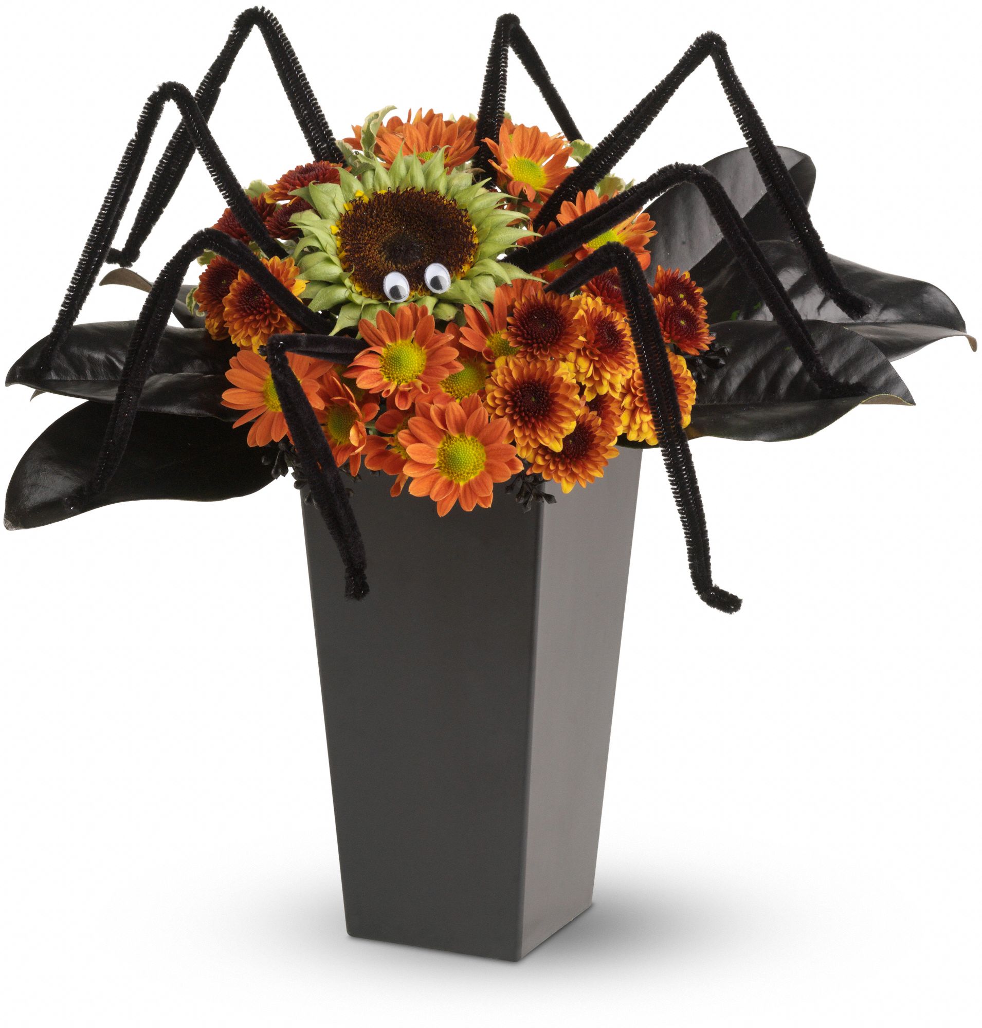 Send Halloween Flowers - Spooktacular Spider Flower Arrangement