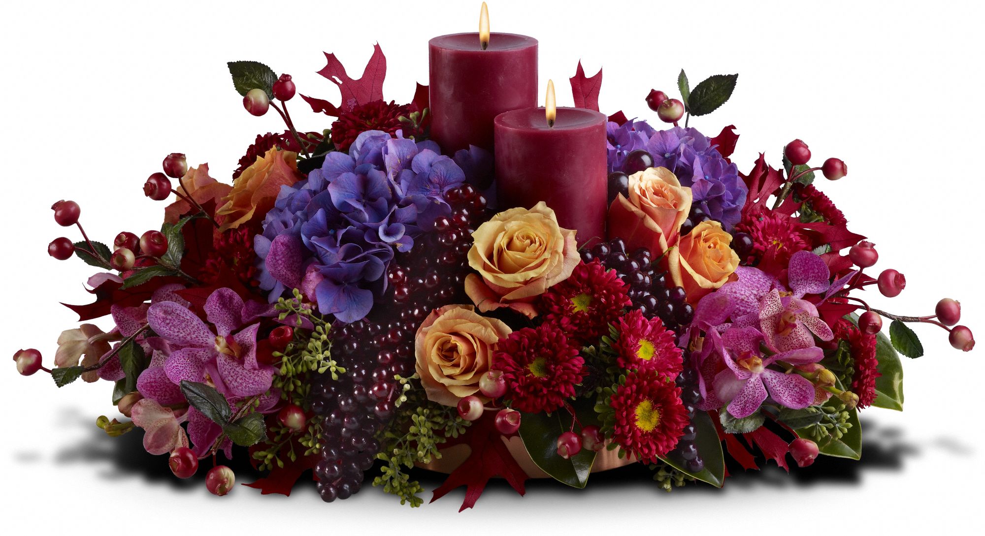 Merlot by Candlelight Flower Bouquet