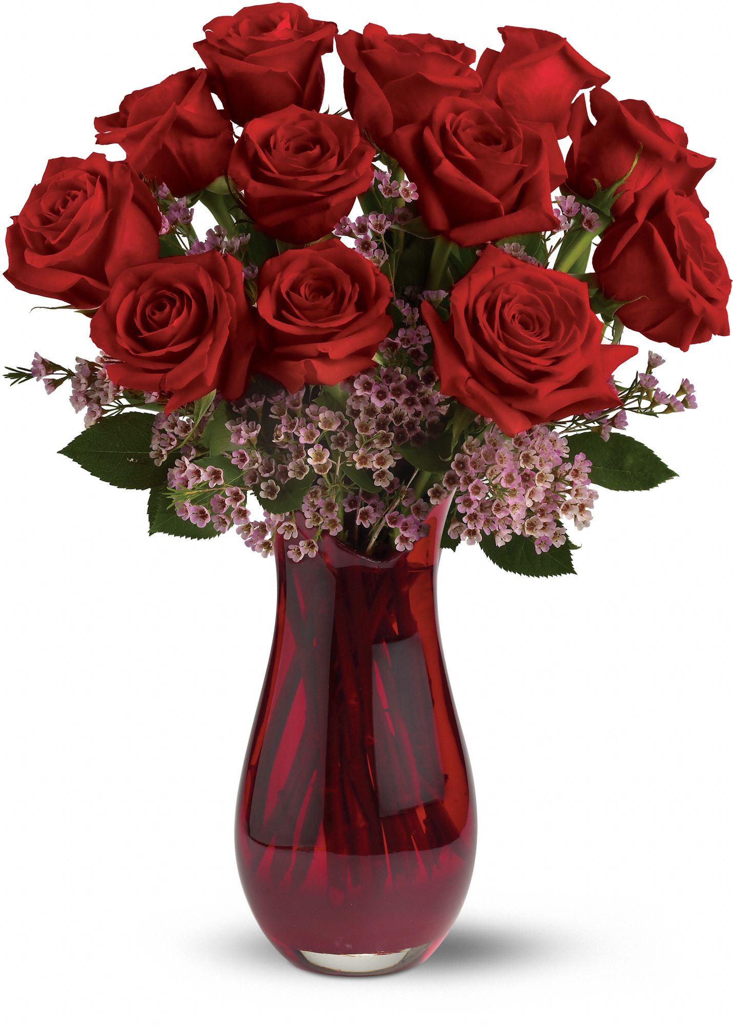 Teleflora's Red Rose Dozen Bouquet Flowers