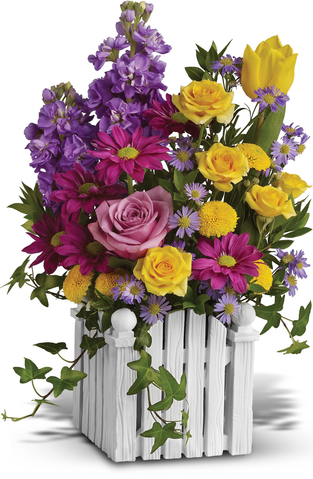 Teleflora's Picket Fence Bouquet Flowers
