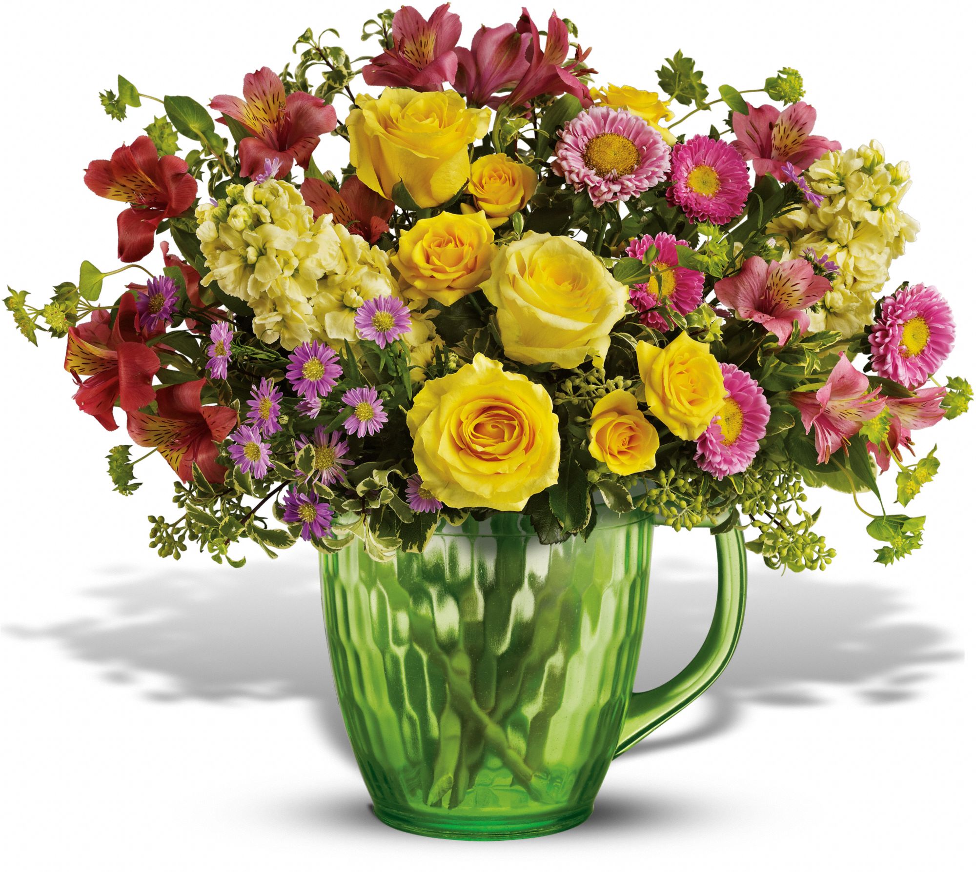 Teleflora's Spring Pitcher Bouquet Flowers