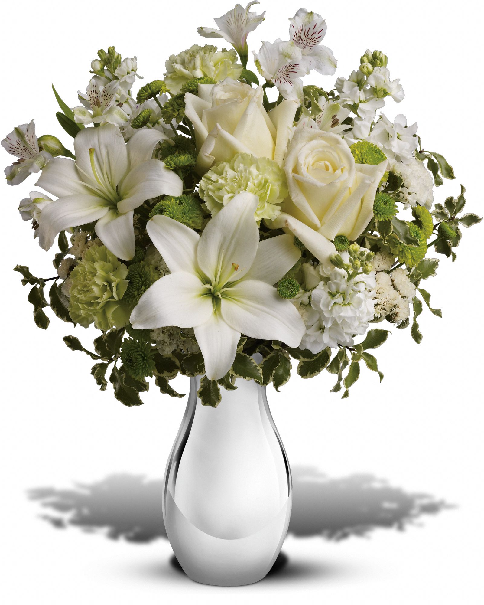 Teleflora's Silver Reflections Bouquet Flowers