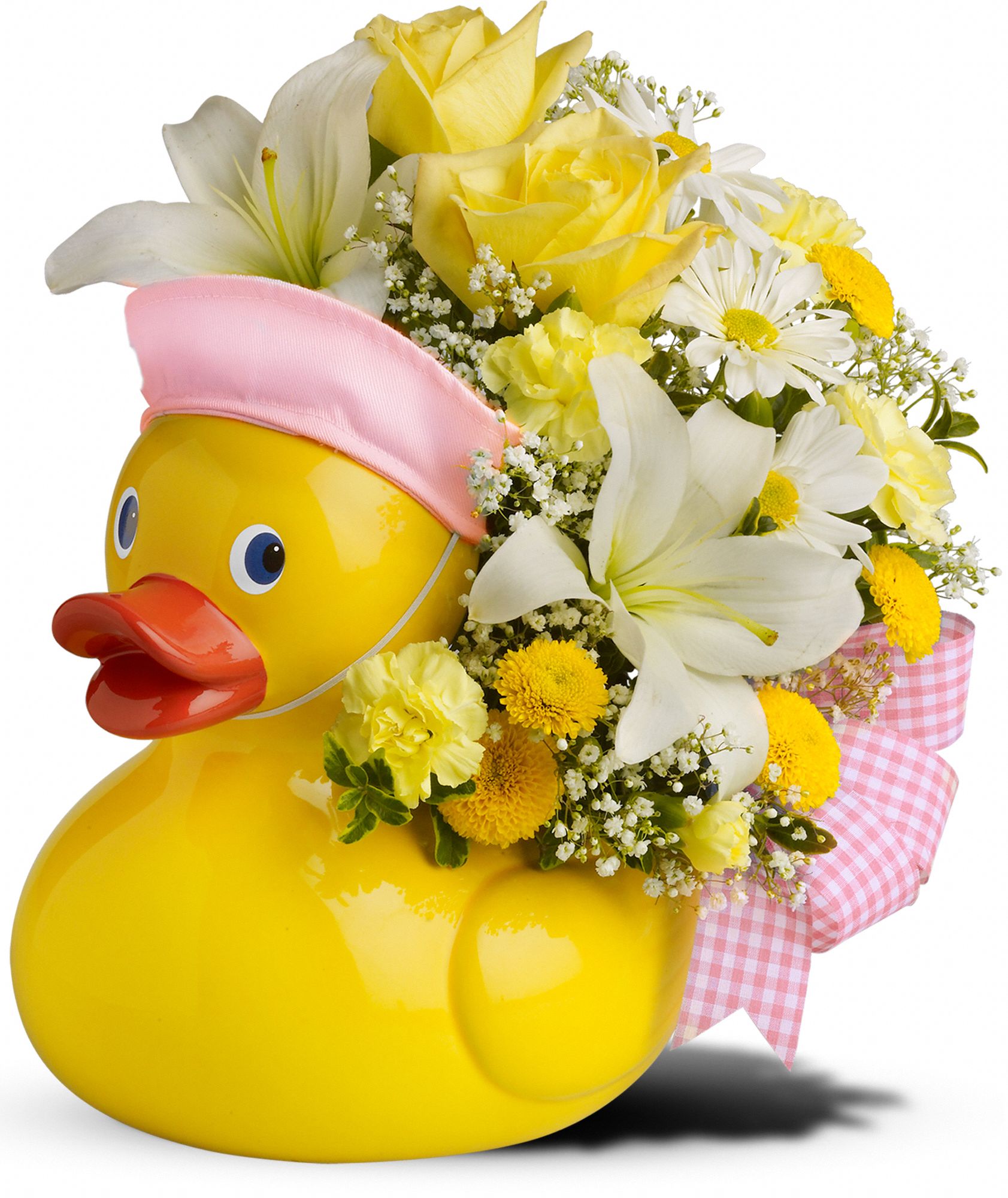 Teleflora's Just Ducky Bouquet - GIRL - Deluxe in Claremont&nbsp;NH, Colonial Florist