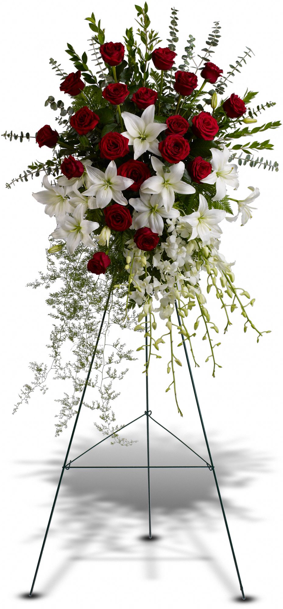 Lily and Rose Tribute Spray Flowers