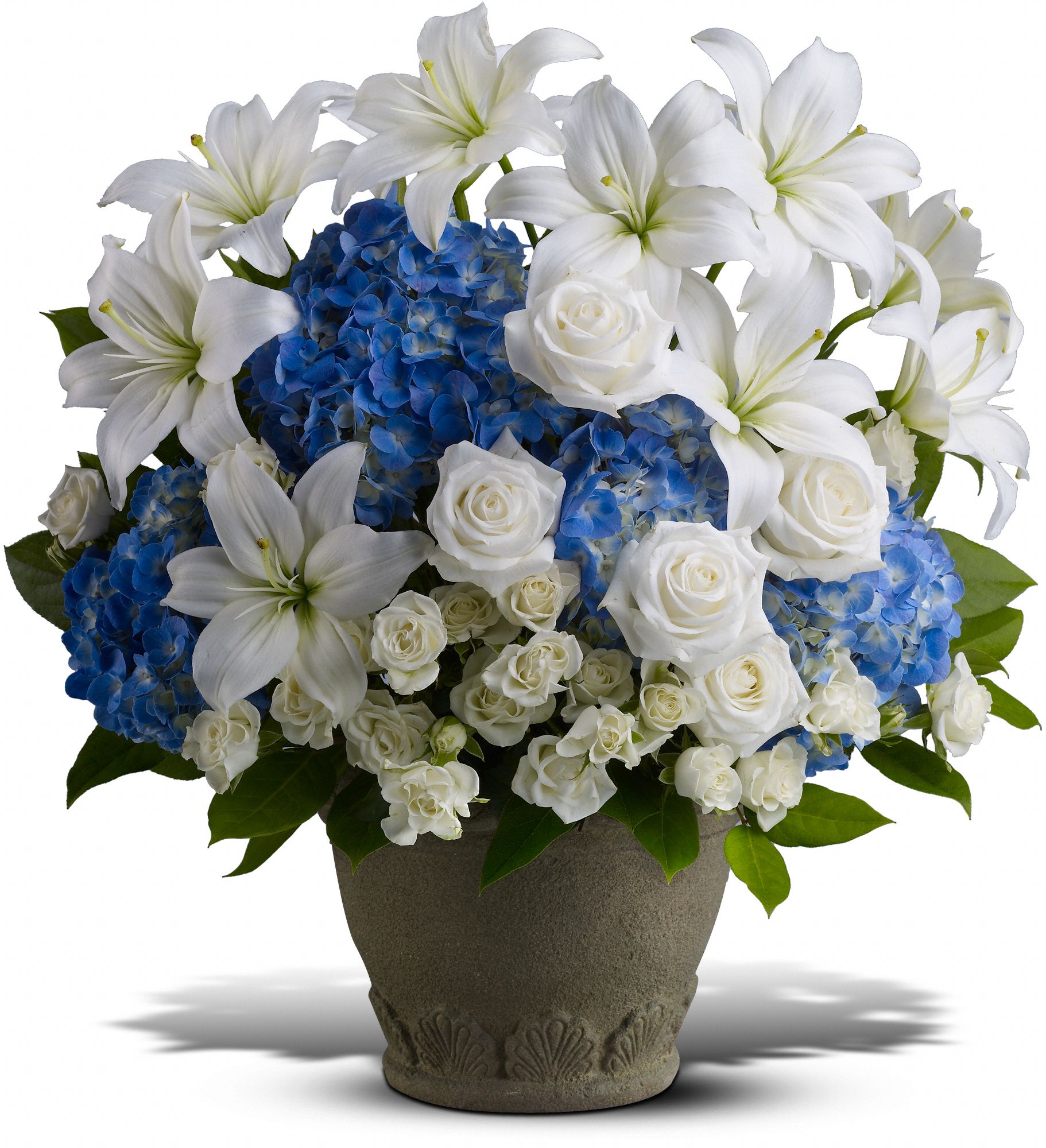 Teleflora's Tranquil Seas Flowers