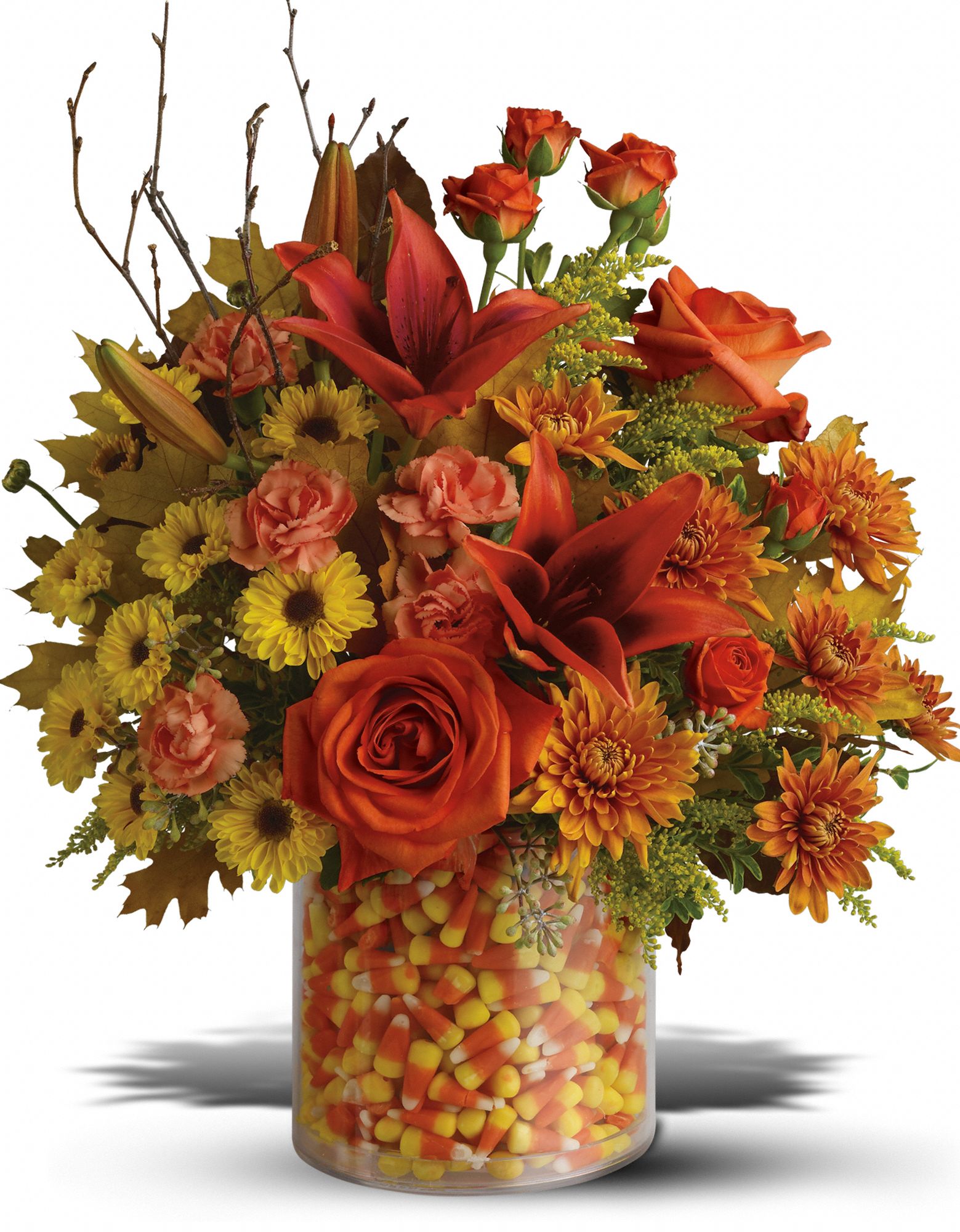 Teleflora's Candy Corn Surprise Bouquet Flowers