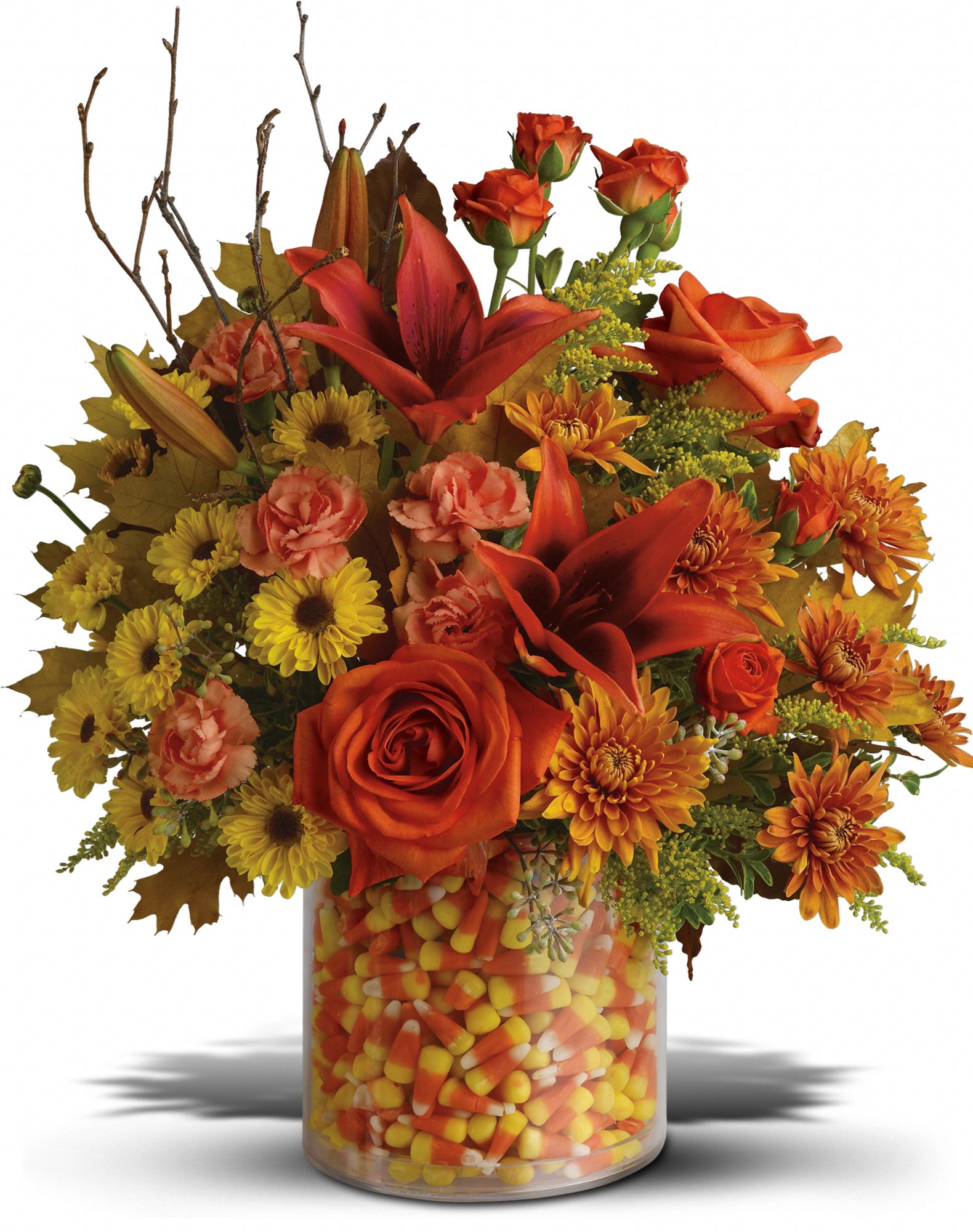 Teleflora's Candy Corn Surprise Bouquet - Deluxe in Nashua&nbsp;NH, Shirleys  Flowers and Sweets