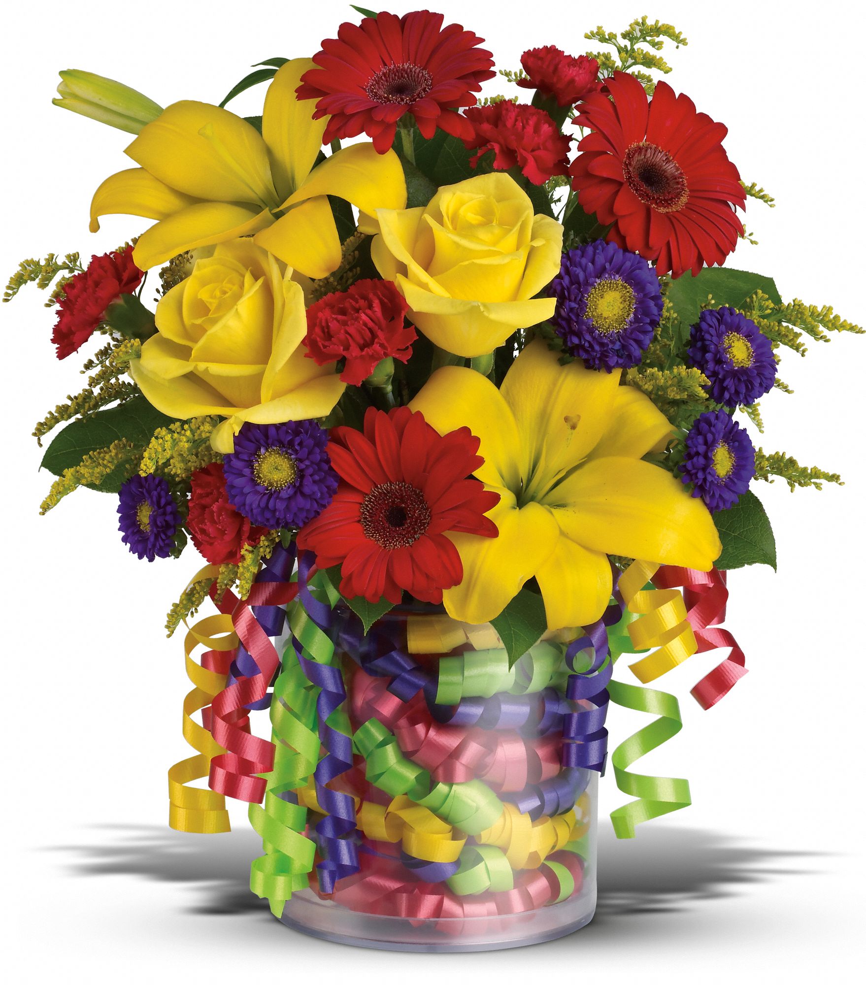 Teleflora's Birthday Ribbon Bouquet Flowers