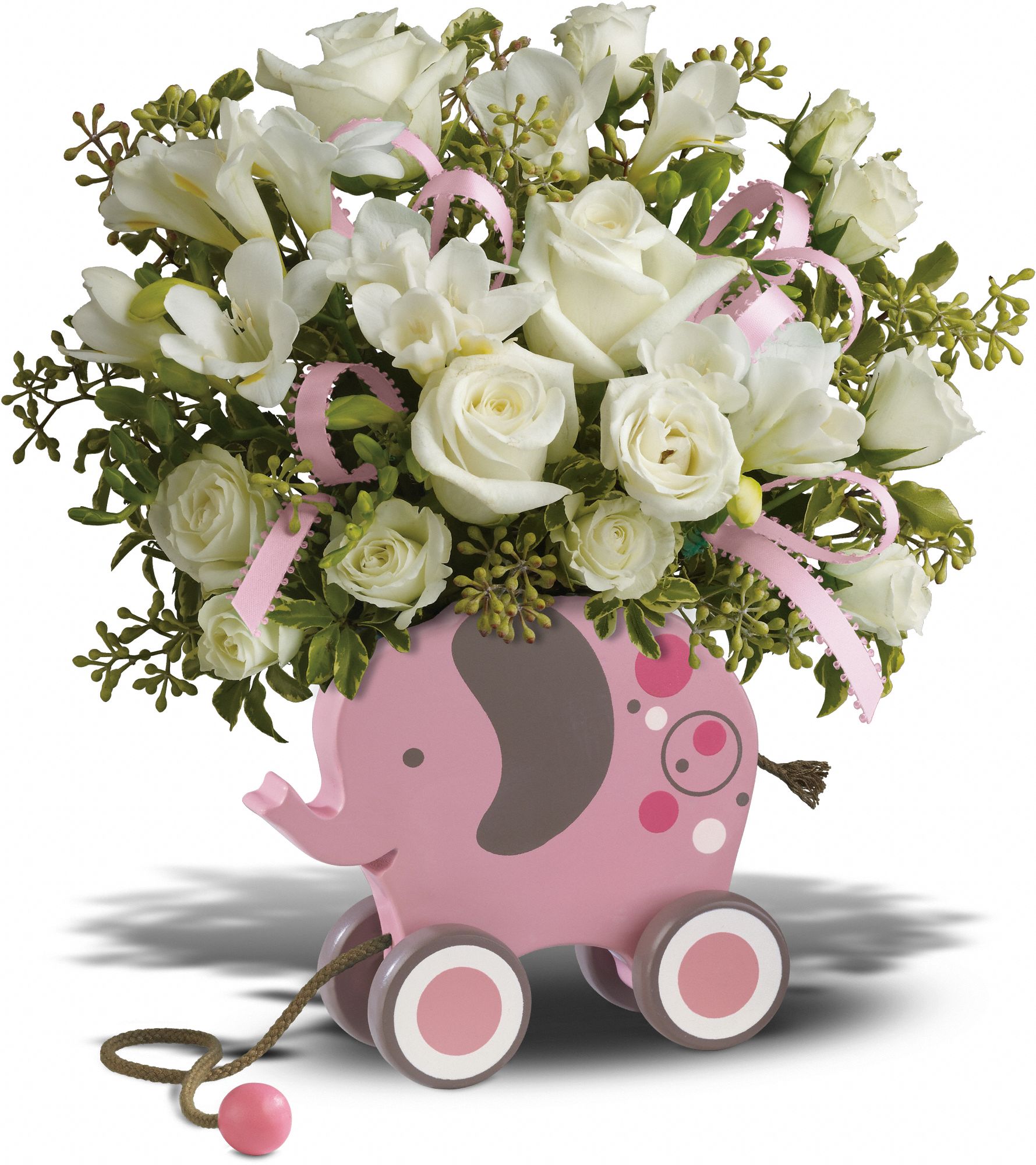 MiGi's Baby Elephant Bouquet Deluxe - Pink in Brockport&nbsp;NY, Arjuna Florist